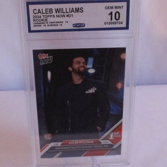 CALEB WILLIAMS 2024 Topps Now #D1 ROOKIE GEM MINT 10 - Picture 1 of 2